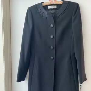 Tahari New with Tags Black Silk/Poly Blend Coat